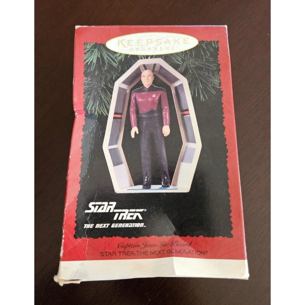 Hallmark Keepsake Ornament Star Trek 1995 New Original Captain Jean-Luc Picard